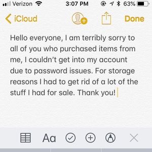 Sorry for the inconvenience!